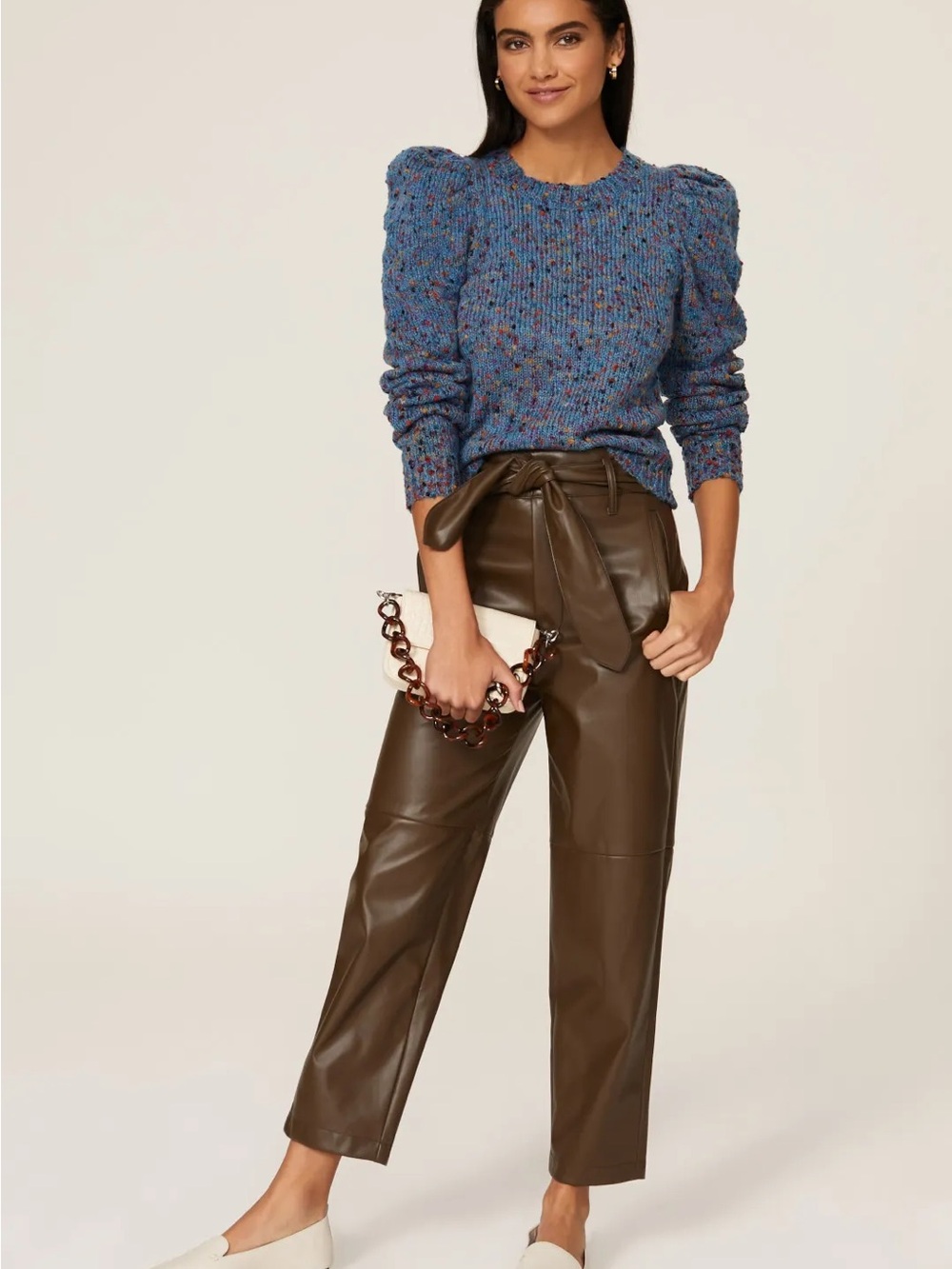 Louna Confetti Puff Sleeve Sweater